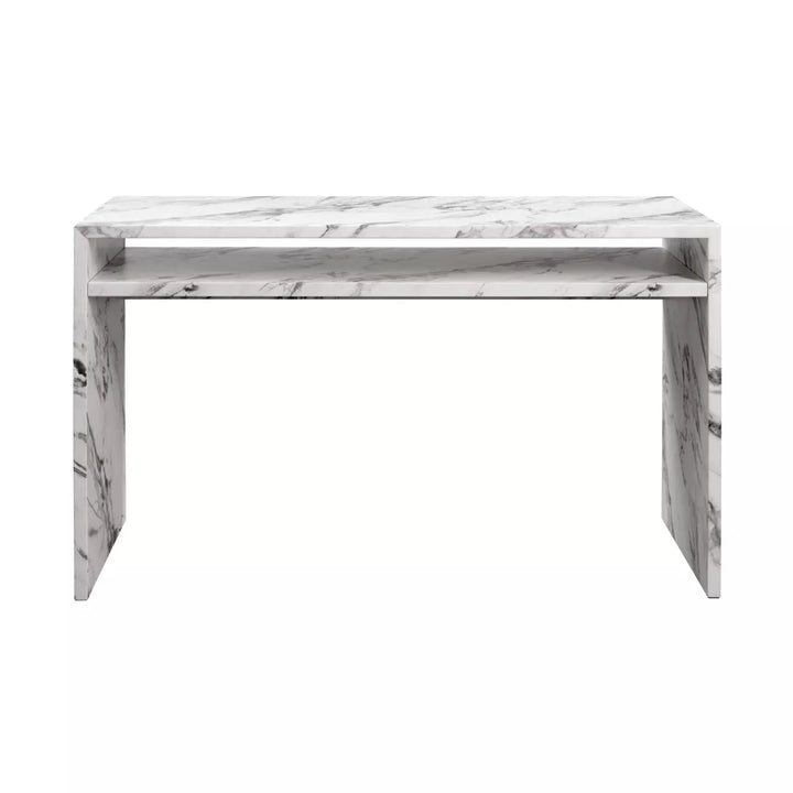 Ikos Marble Effect Desk - Calcatta