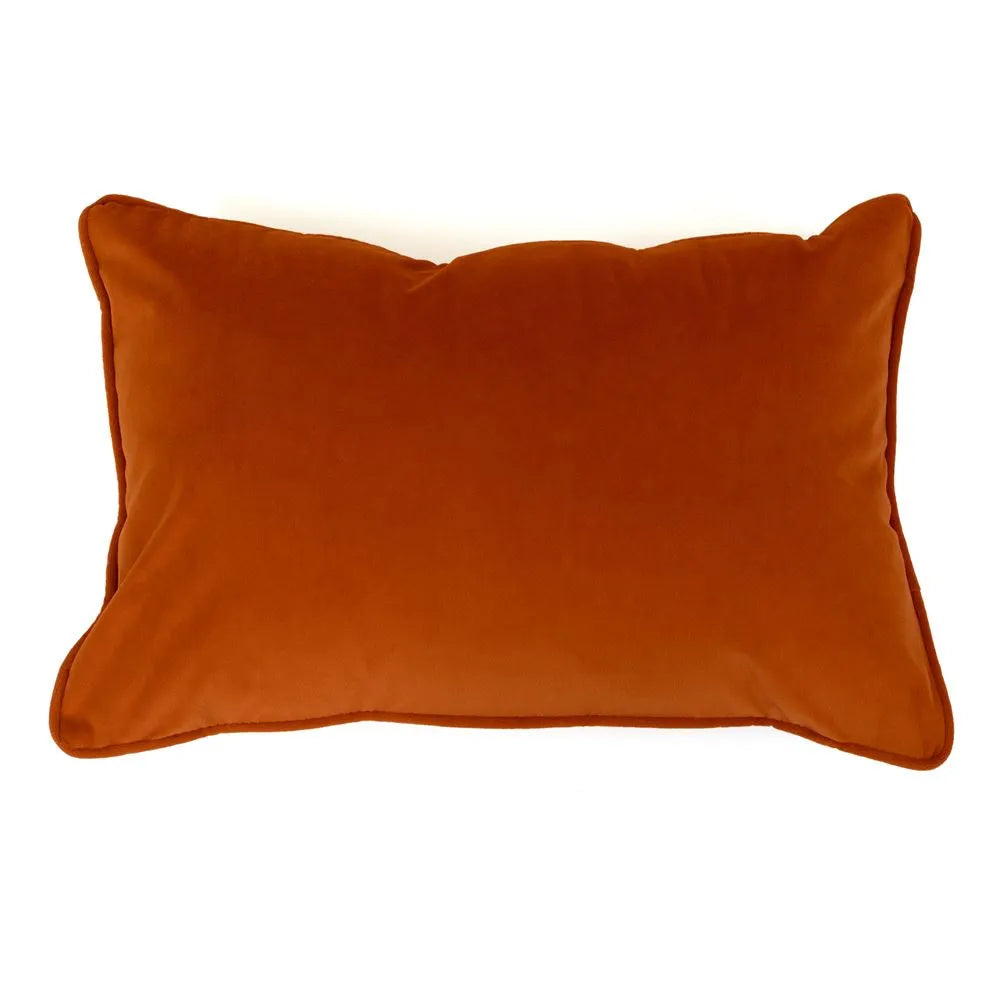 Malini Luxe Rectangle Cushion in Orange