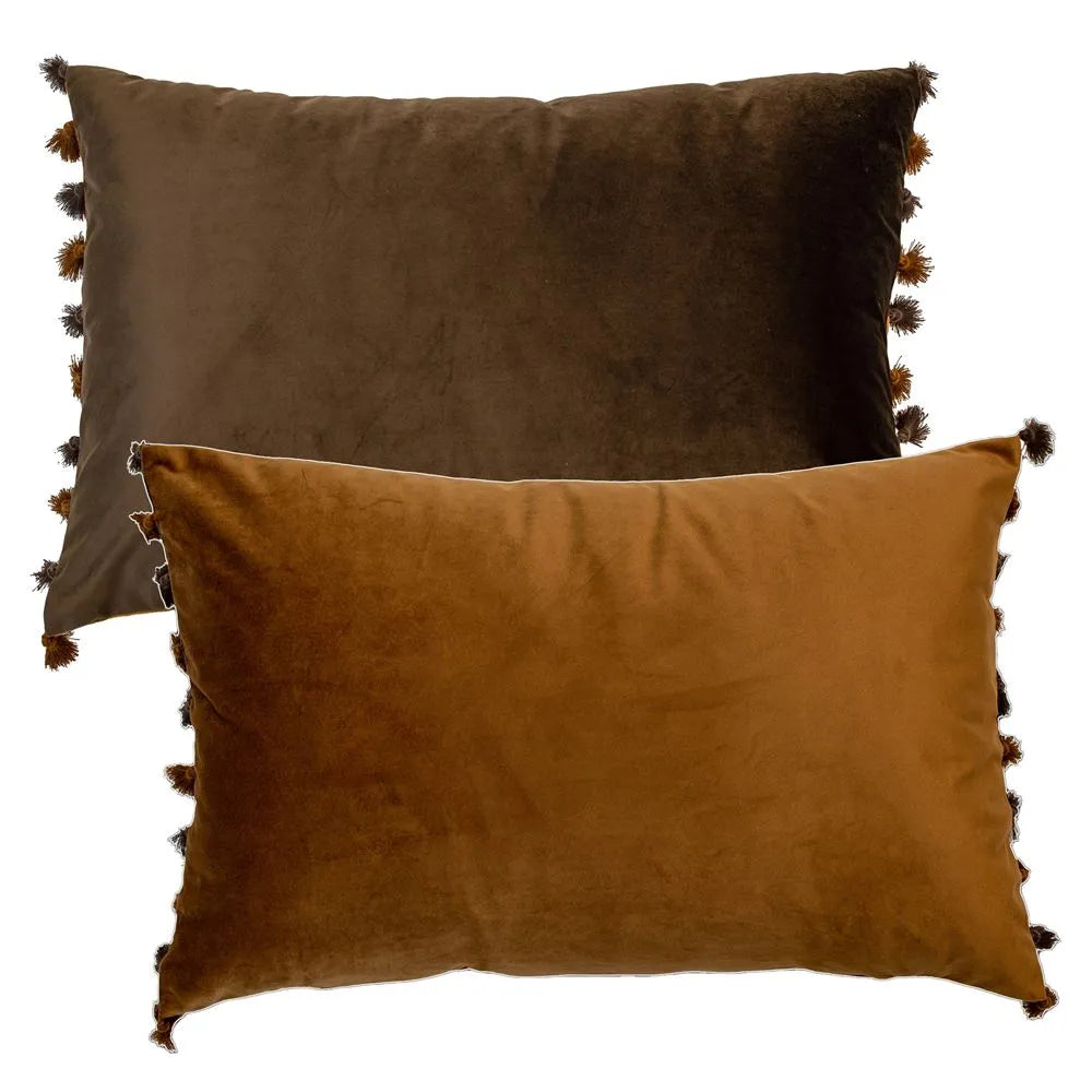 Malini Nappa Coffee & Tan Cushion