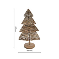 Ivyline Rattan Christmas Tree - 60cm