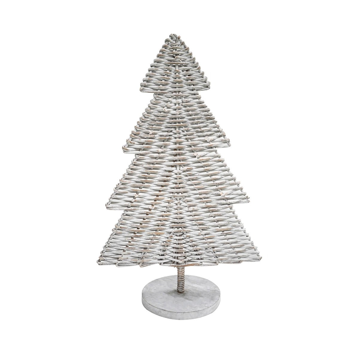 Ivyline Rattan Christmas Tree in White