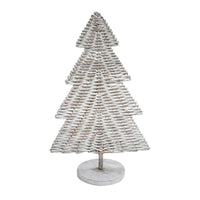 Ivyline Rattan 80cm Christmas Tree in White