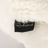 Richmond Interiors Nassim Furry Blanket in White