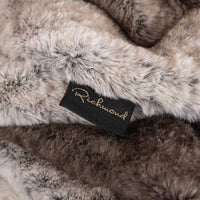 Richmond Interiors Nanoek Furry Blanket in Brown