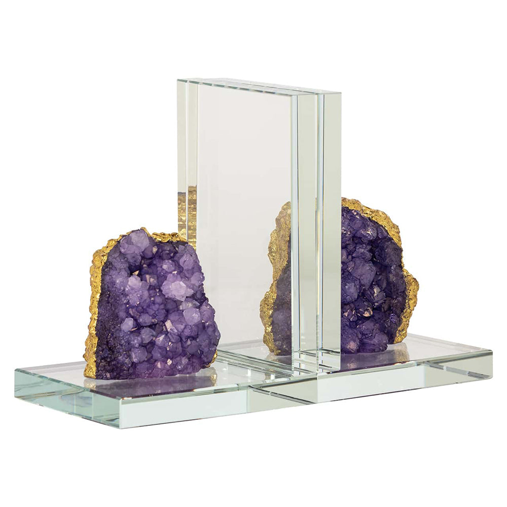 Richmond Interiors Agate Bookends - Glass & Crystal