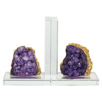 Richmond Interiors Agate Bookends - Glass & Crystal