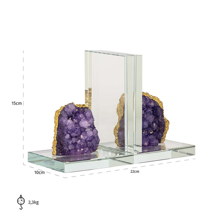 Agate Bookends - Glass & Crystal Richmond 6