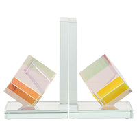 Richmond Interiors Blocks Glass Bookends