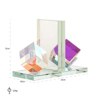 Richmond Interiors Blocks Glass Bookends