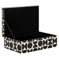 Richmond Interiors Vivian Large Jewellery Box in Black