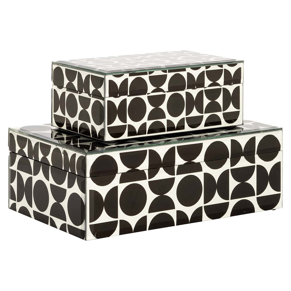 Richmond Interiors Vivian Large Jewellery Box in Black