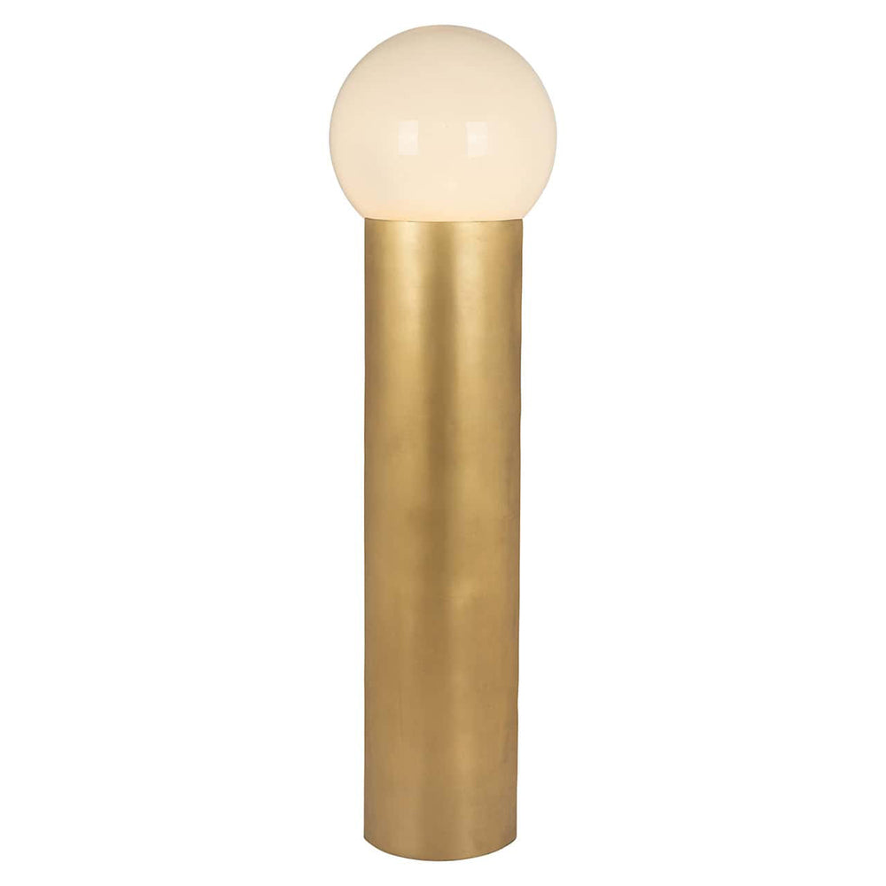 Richmond Interiors Verdon Glass Floor Lamp in Gold