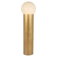 Richmond Interiors Verdon Glass Floor Lamp in Gold