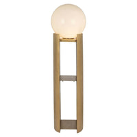 Richmond Interiors Verdon Glass Floor Lamp in Gold