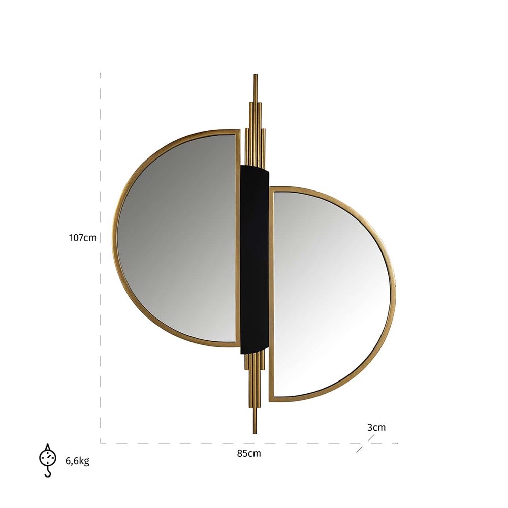 Adelyn Mirror - Brushed Gold Richmond 3