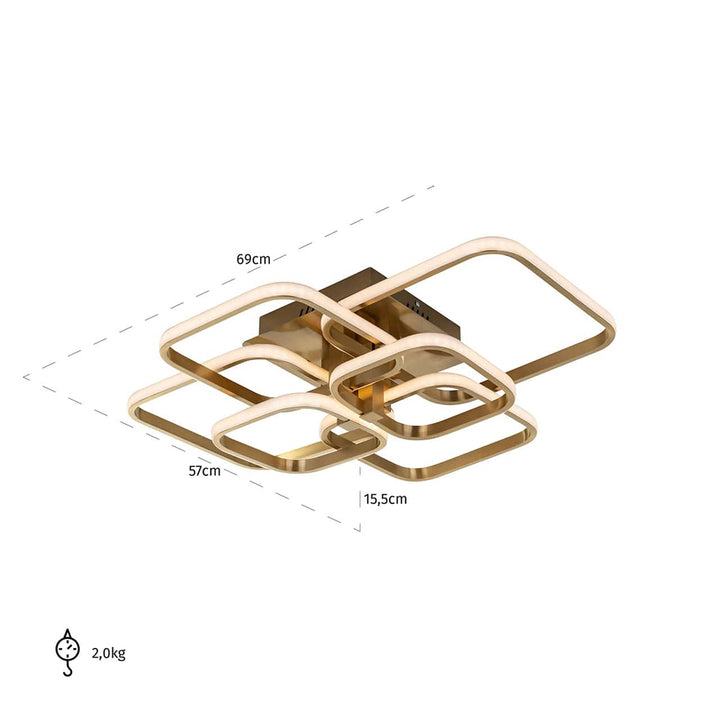 Cailey Ceiling Light - Brushed Gold Richmond 5