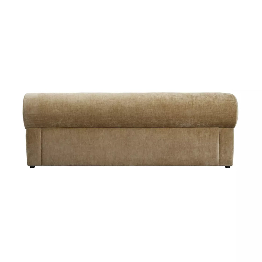 Caspar Velvet Chenille Sofa - Sandy