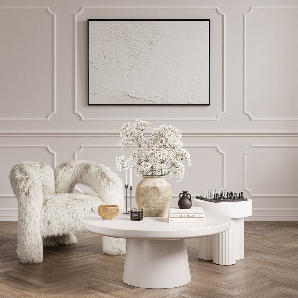 O&Co Mina Coffee Table in Modern White