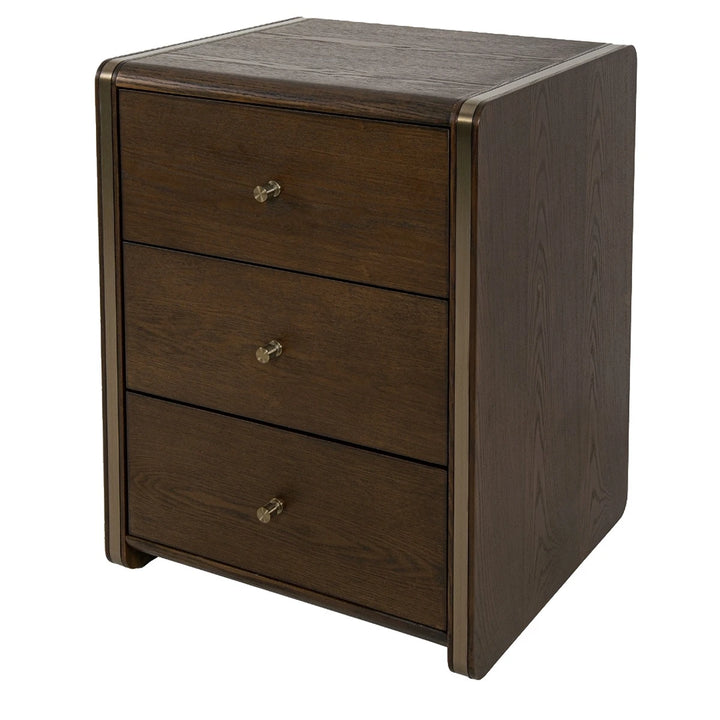 Kime 3 Drawer Bedside Table