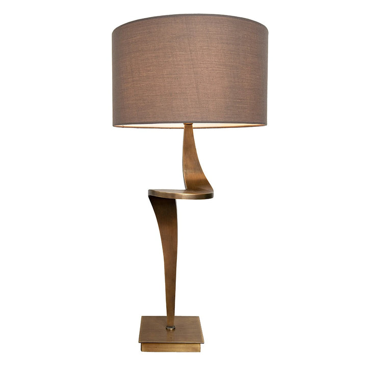 Enzo L Table Lamp - Antique Brass
