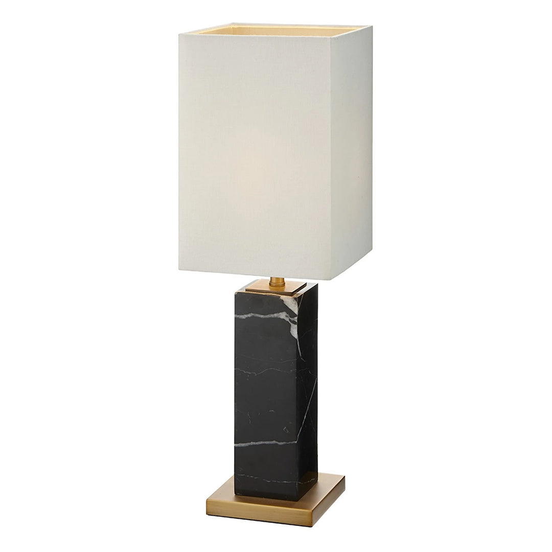 Micaela Marble Table Lamp - Black