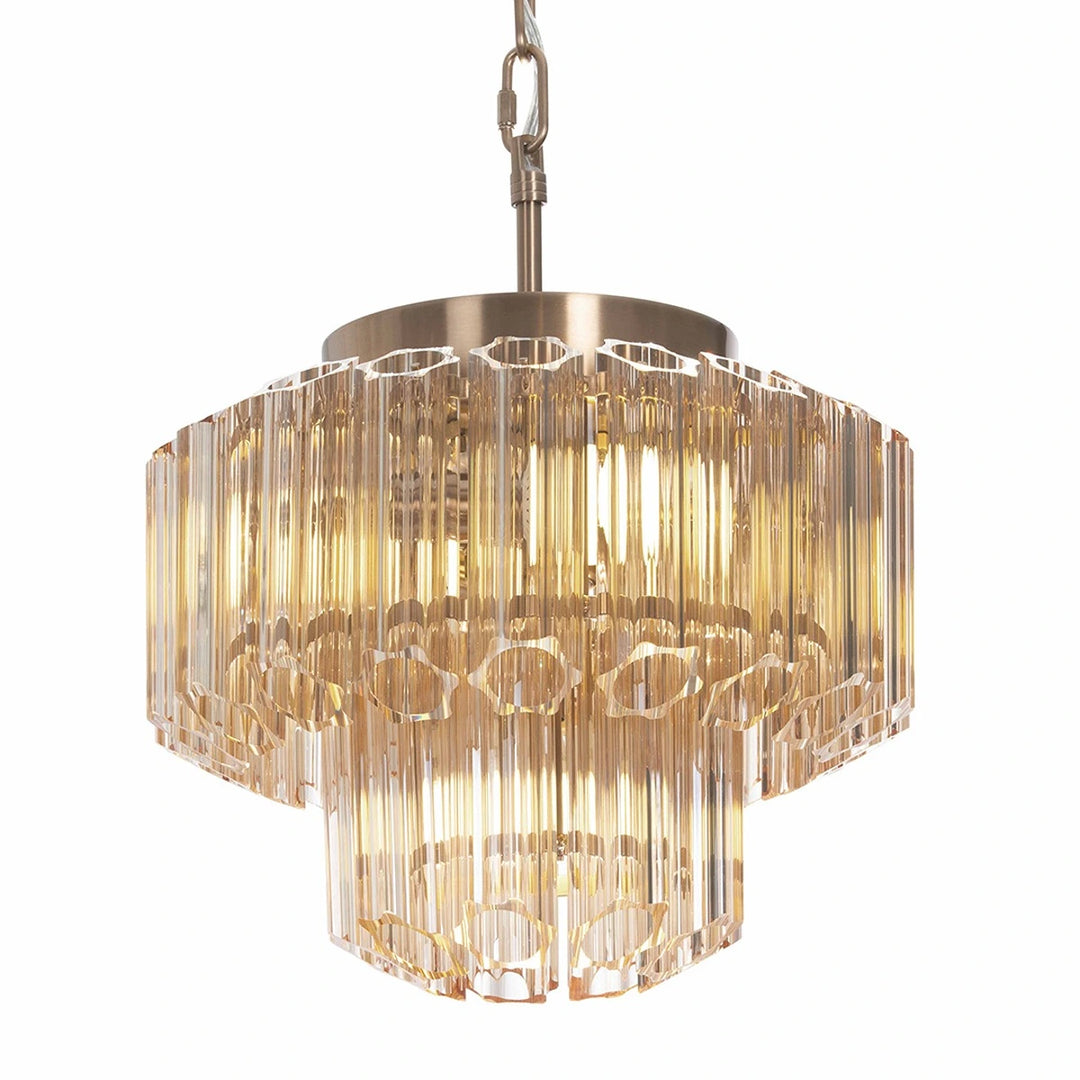 Nasser Chandelier 32cm - Antique Brass