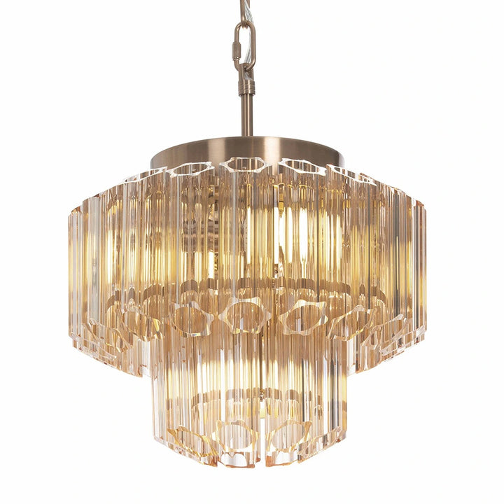 Nasser Chandelier 32cm - Antique Brass