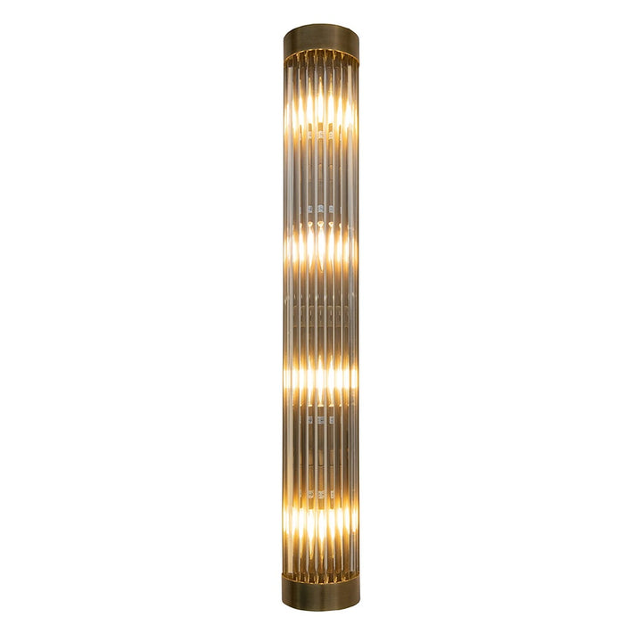 Nasir Long Wall Lamp - Antique Brass