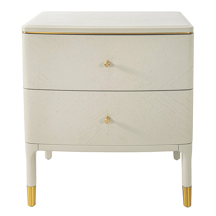 Vancent Bedside Table - Off White
