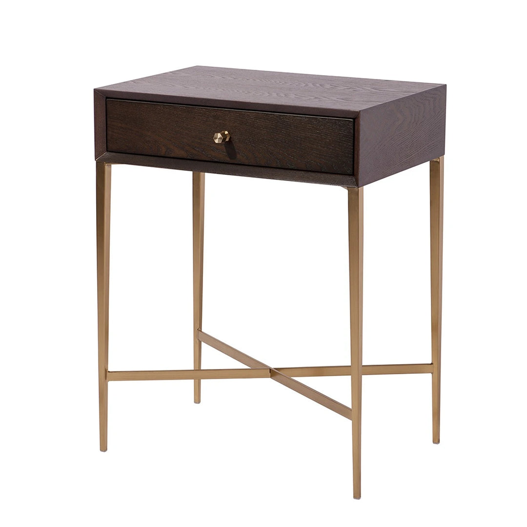 Finley Bedside Table - Chocolate