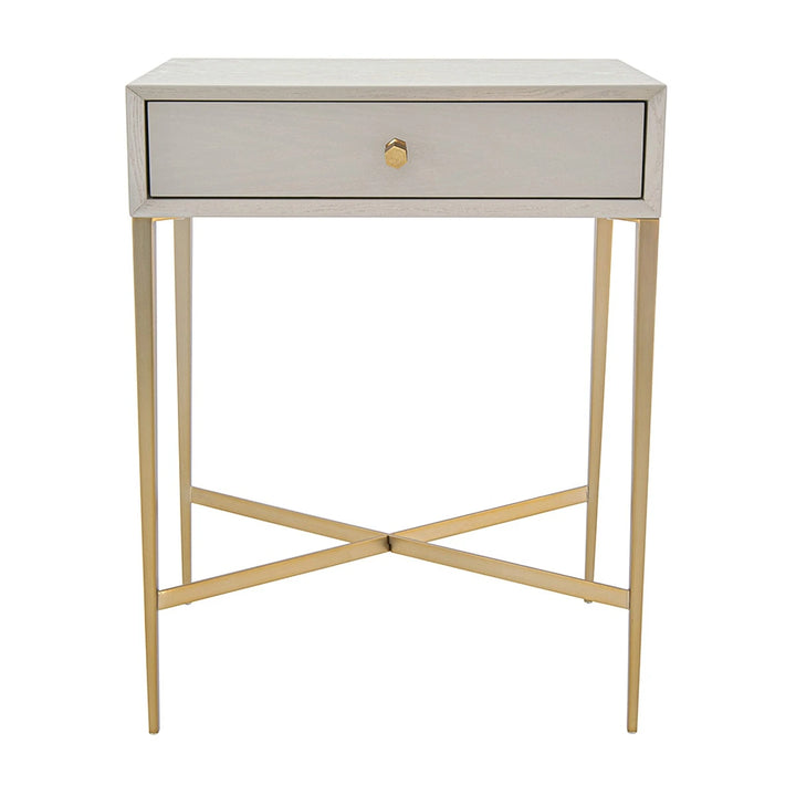Finley Bedside Table - Grey