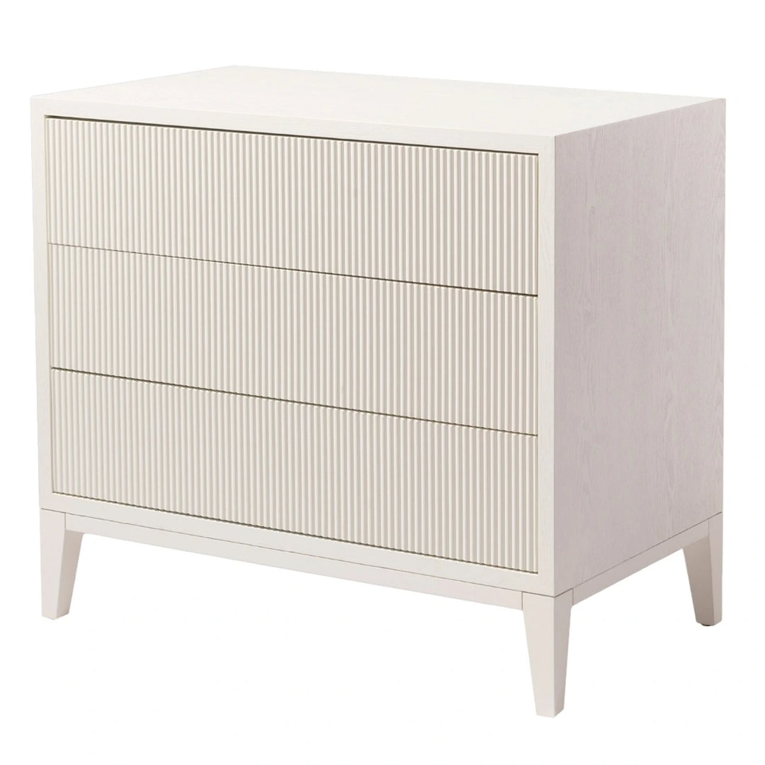Amur 3 Drawer Chest - White