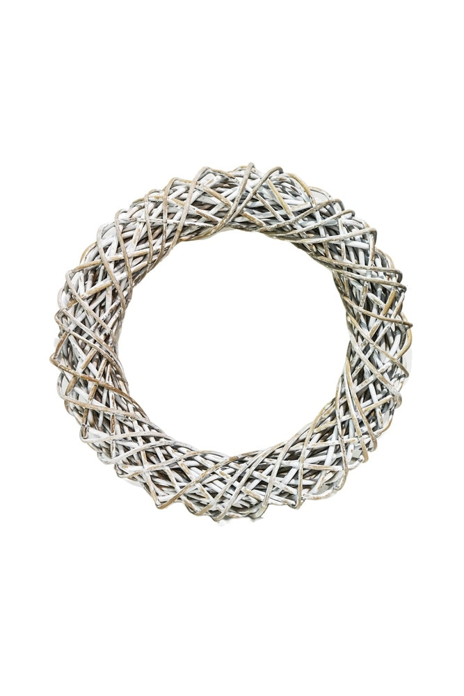 Rattan Wreath - White Ivyline 2