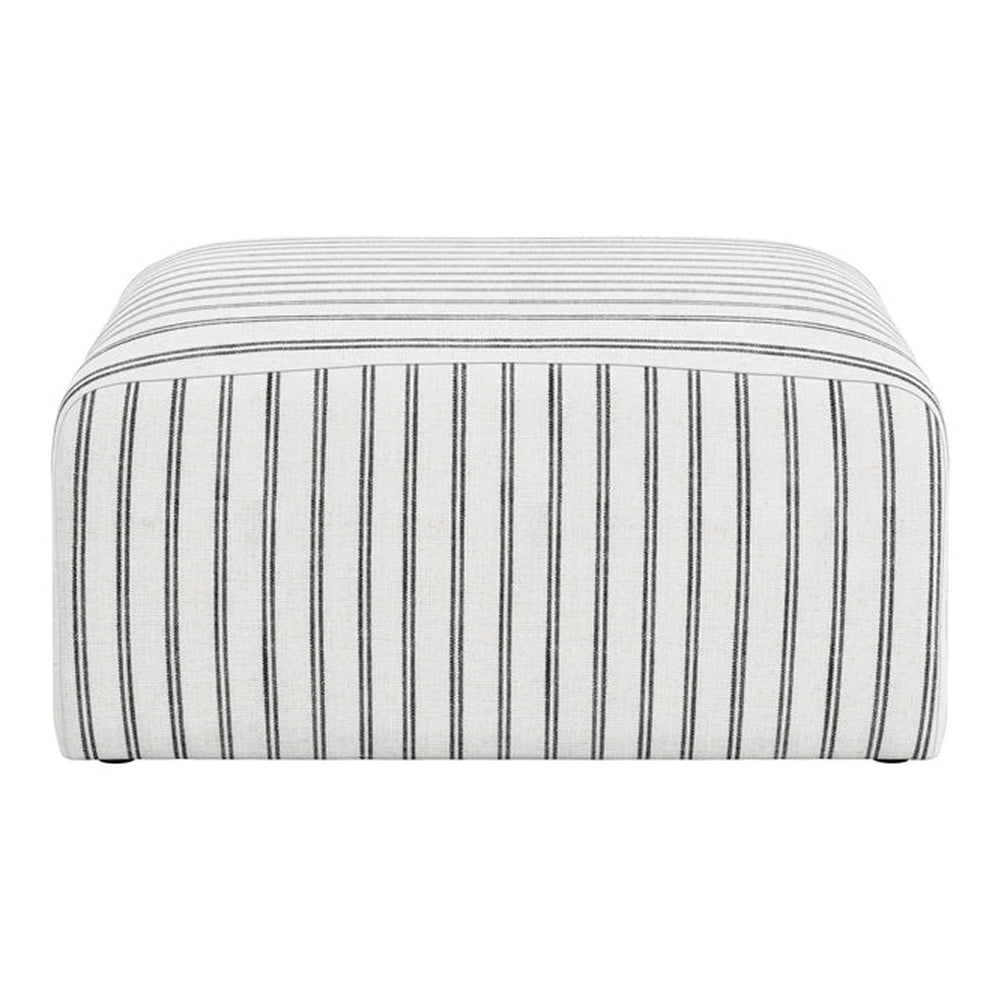 Jersey Chalk Stripe Pouffe LPD Home 1