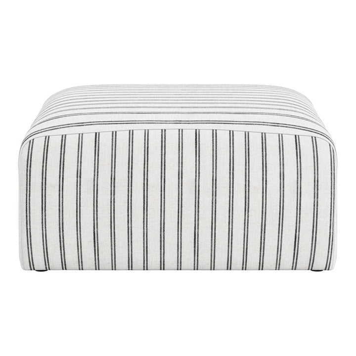 Jersey Chalk Stripe Pouffe LPD Home 1