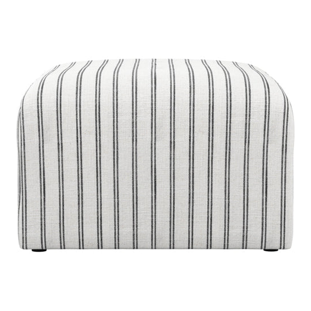 Jersey Chalk Stripe Pouffe LPD Home 4