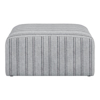 O&Co Jersey Thick Stripe Pouffe