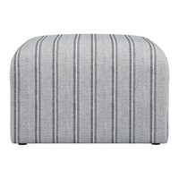 O&Co Jersey Thick Stripe Pouffe