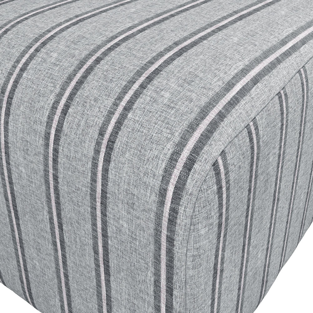 O&Co Jersey Thick Stripe Pouffe