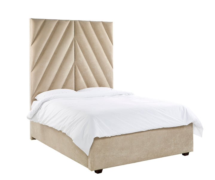 Rebecca Luxury Panelled Upholstered Bed - Stone Home of Beds 3