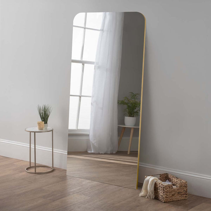 Rada Full Length Leaner Mirror 180x100cm - Gold Yearn Mirrors 1