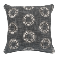 Malini Una Cushion in Black - 45 x 45cm