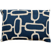 Malini Rectangle Edison Cushion in Blue - 40 x 60cm