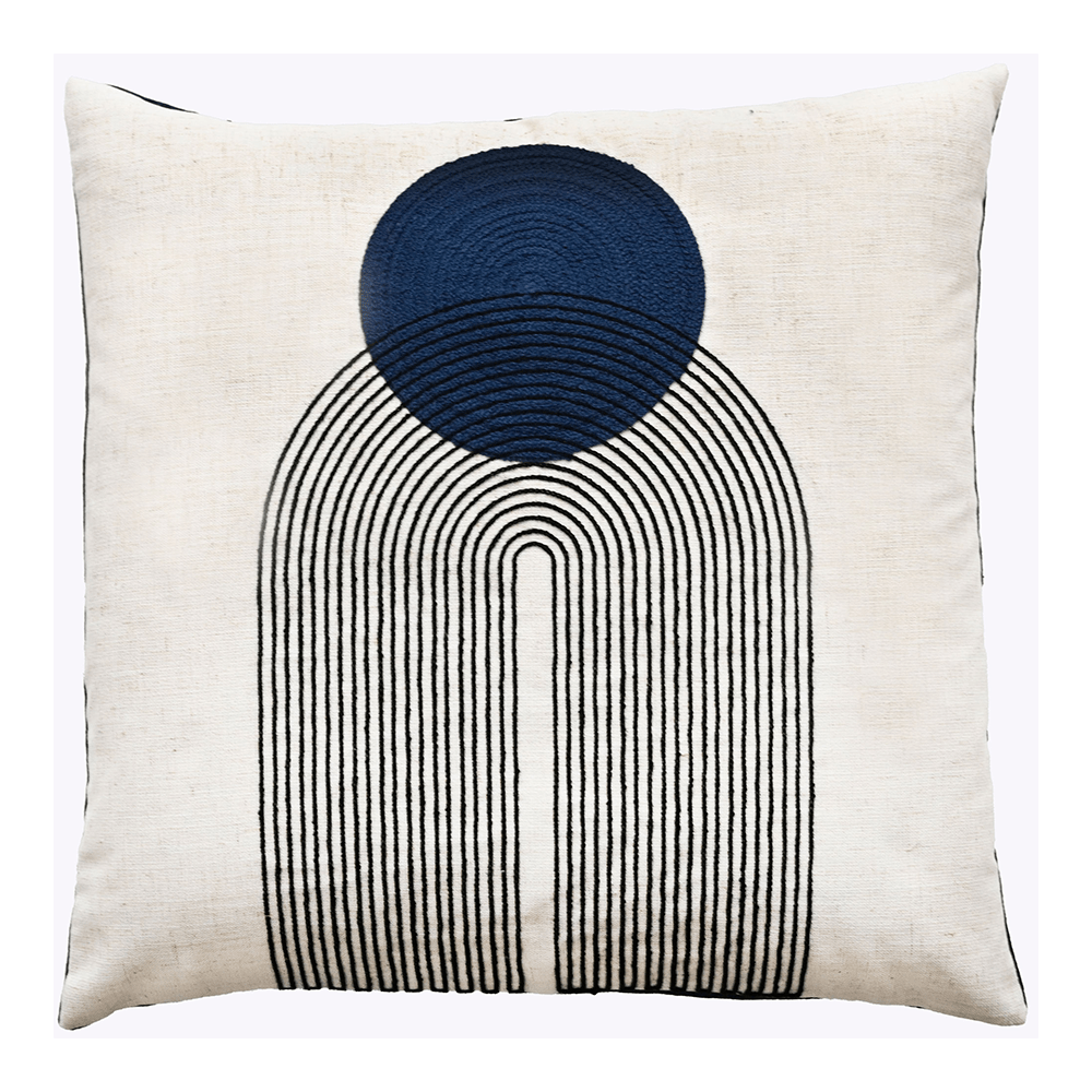 Malini Saloni Cushion in Navy - 45 x 45cm