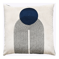 Malini Saloni Cushion in Navy - 45 x 45cm