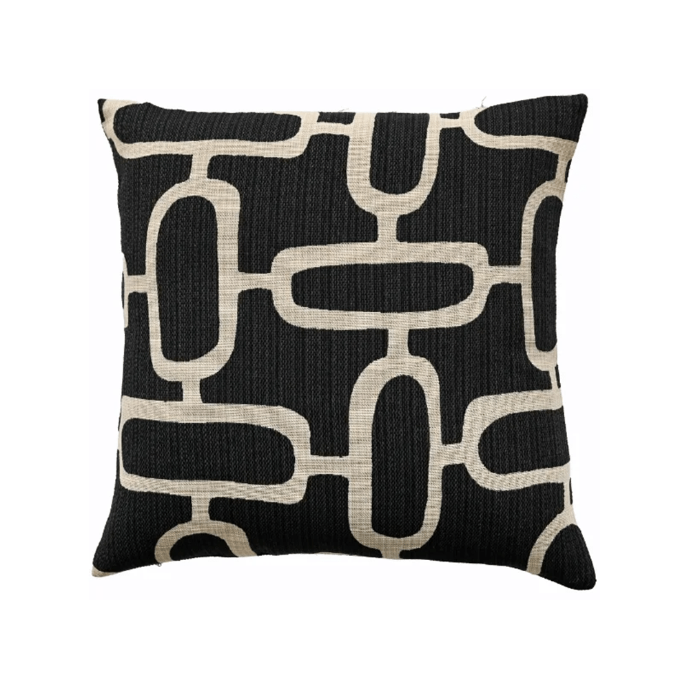 Malini Edison Cushion in Black - 50 x 50cm