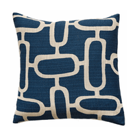 Malini Edison Cushion in Blue - 50 x 50cm