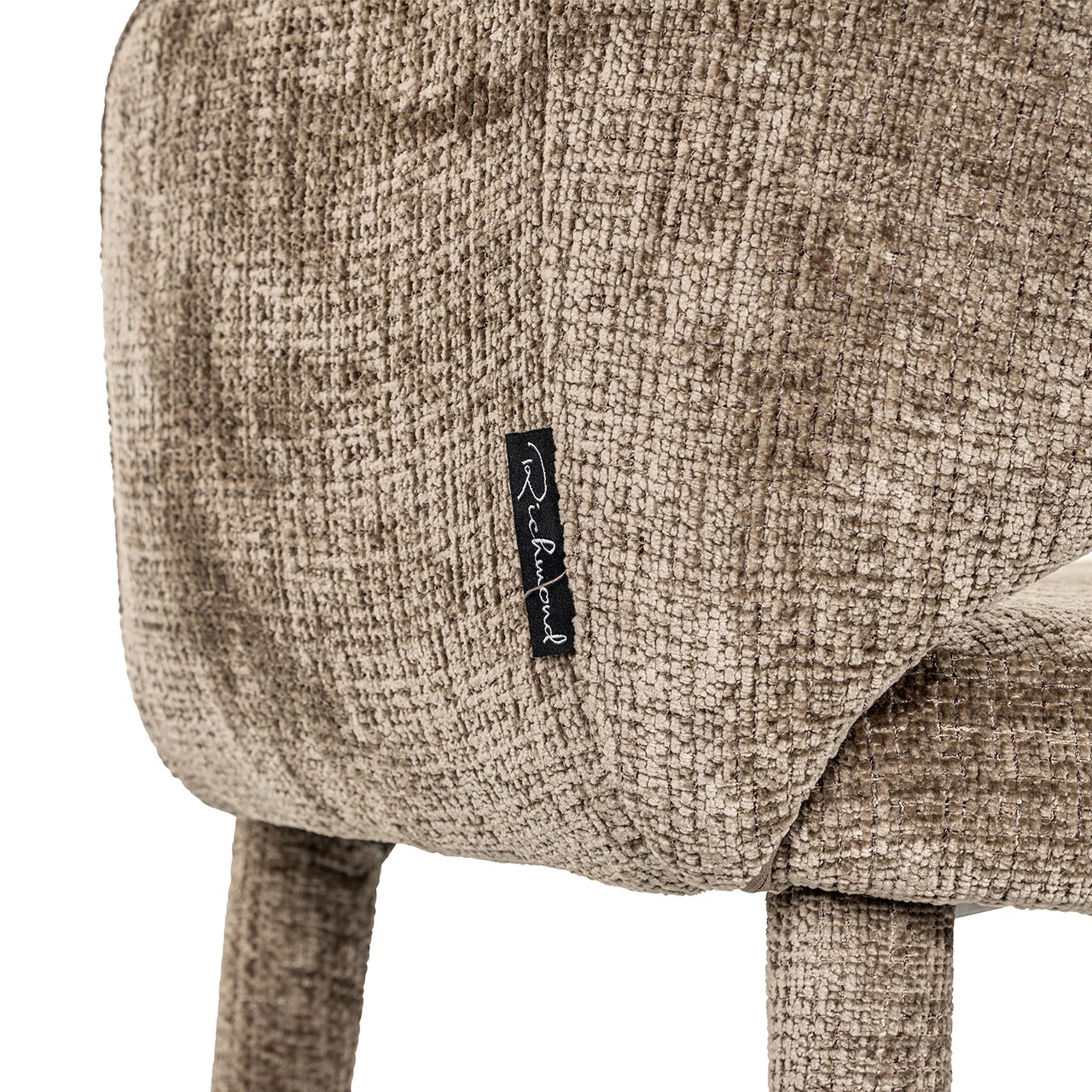 Richmond Interiors Donnatella Chair in Stone Chenille