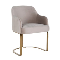 Richmond Interiors Hadley Chair in Khaki Velvet