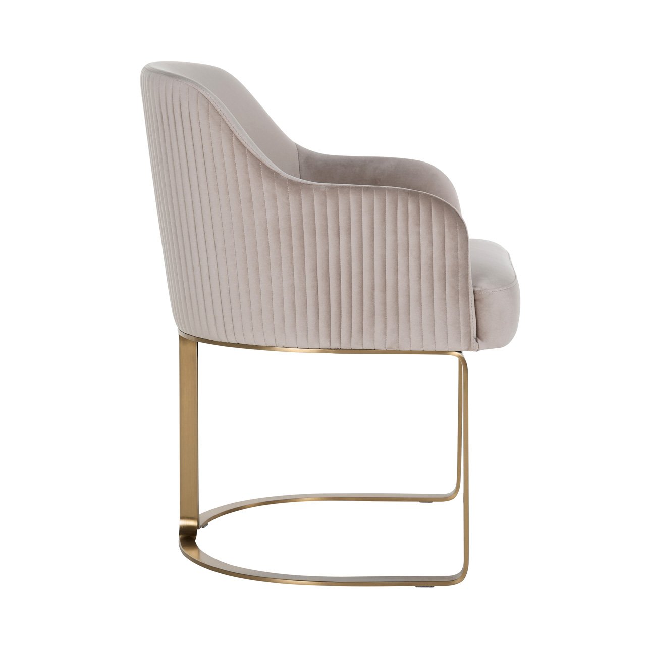 Richmond Interiors Hadley Chair in Khaki Velvet